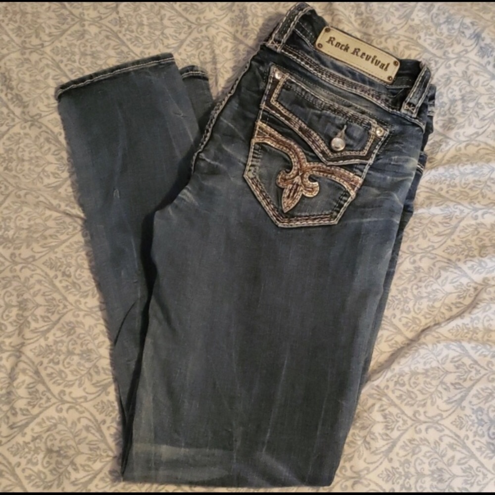 Rock Revival stretch skinny jeans size 30